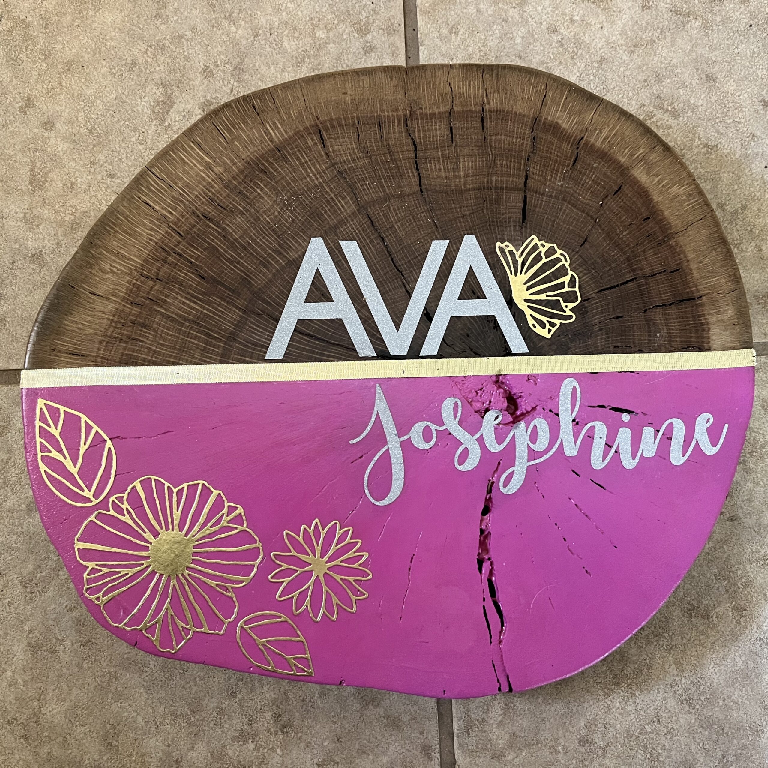 Tree Cookie Name Plate